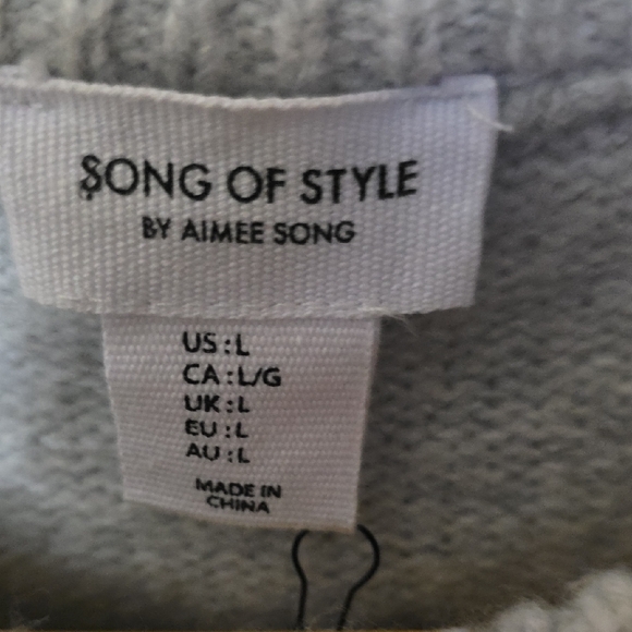 Song of Style Soft Gray Women's Cardigan - Picture 2 of 5